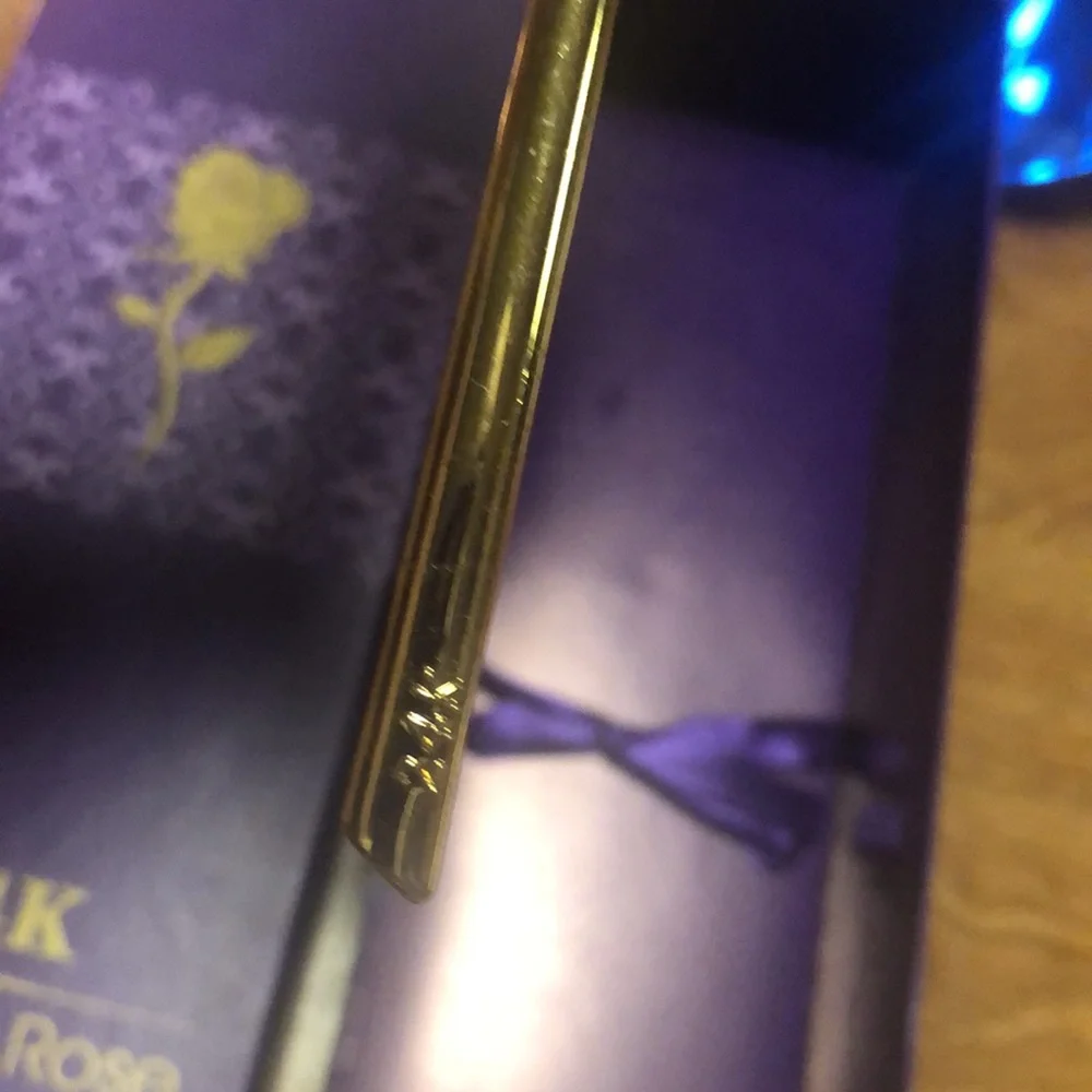 New in the Box “24” K Golden Rose